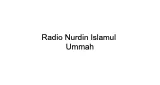 Radio Nurdin Islamul Ummah